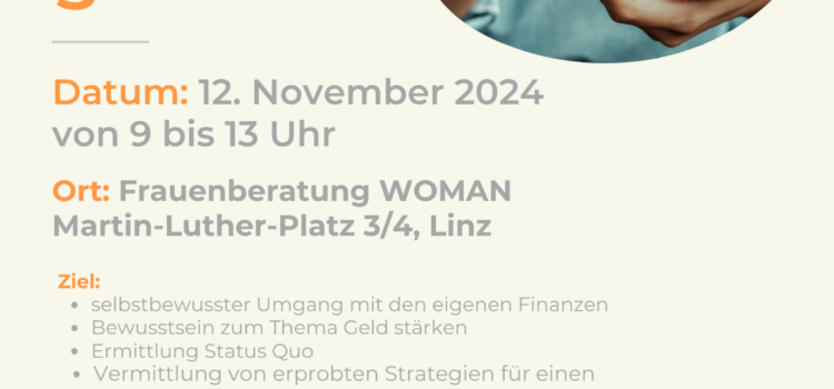 Kostenfreier Workshop für Frauen: „Finanzen leicht gemacht“