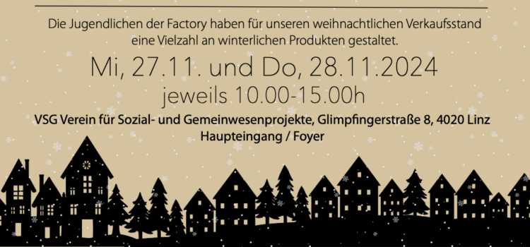 ❄ FACTORY-Weihnachtsmarkt am 27. & 28. November 2024 ❄