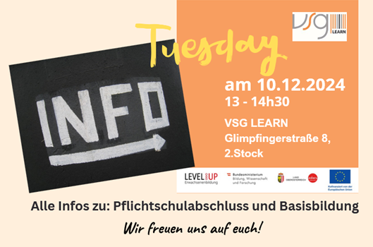 LEARN Infotag: Basisbildung und Pflichtschulabschluss